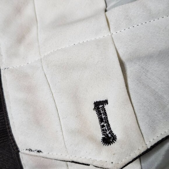 Men's Jeffery Banks 100% Wool dark preppy academia micro herringbone print suit - Picture 12 of 16